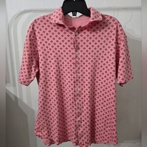 Pink Patterned Men's Shirt